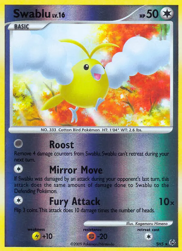 Swablu - Platinum Pokemon Card