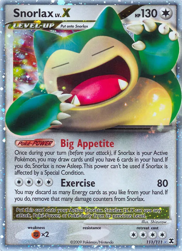 Snorlax - Rising Rivals Pokemon Card