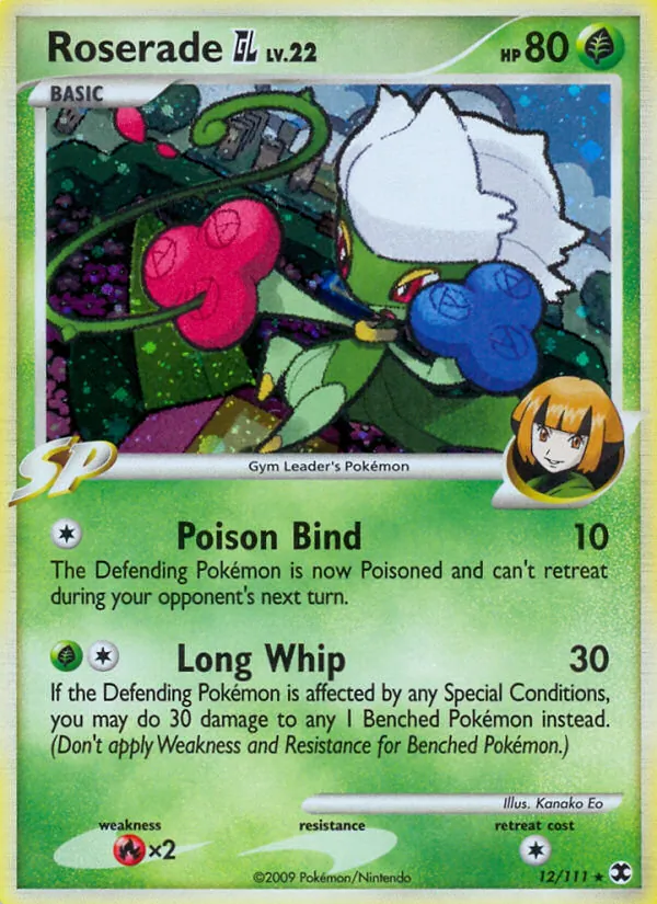 Roserade GL - Rising Rivals Pokemon Card