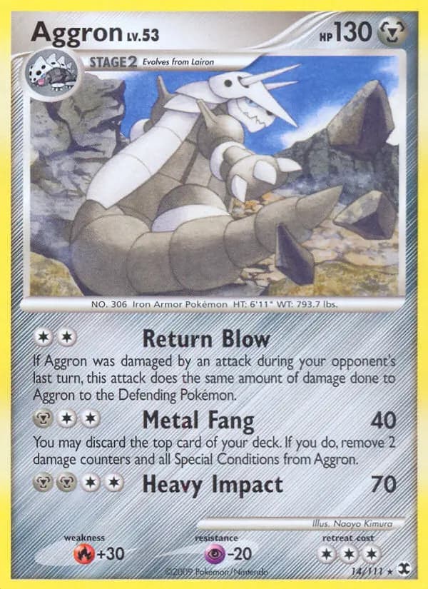 Aggron - Rising Rivals Pokemon Card