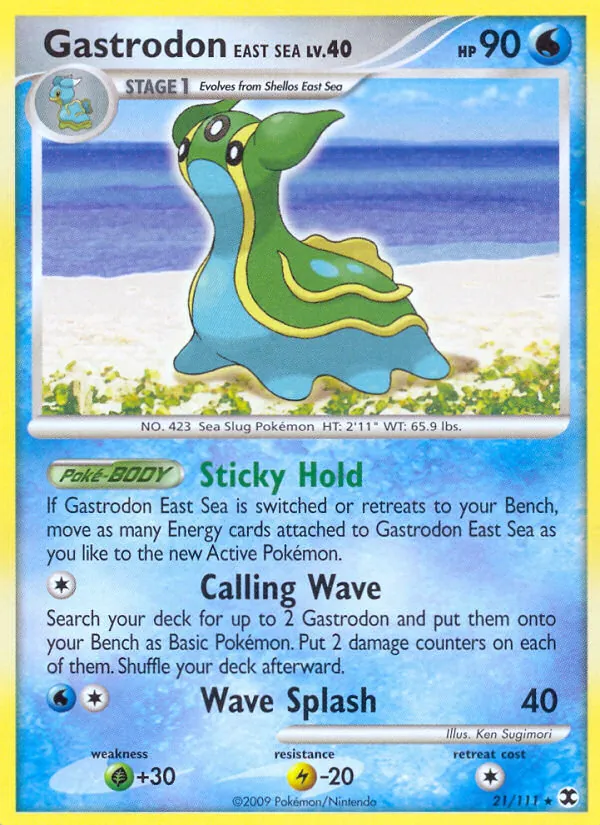 Gastrodon East Sea - Rising Rivals Pokemon Card