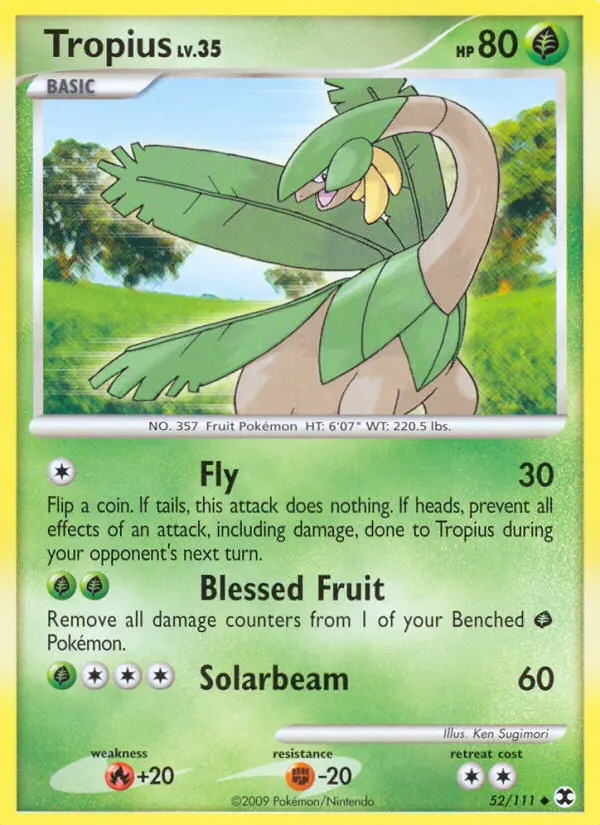 Tropius - Rising Rivals Pokemon Card