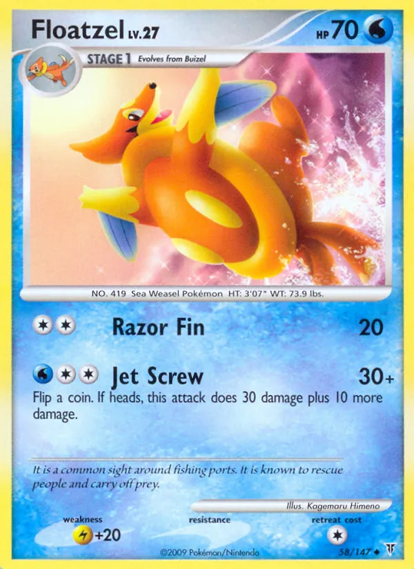 Floatzel - Supreme Victors Pokemon Card