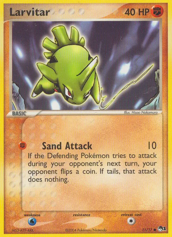 Larvitar - POP Series 1 Pokemon Card