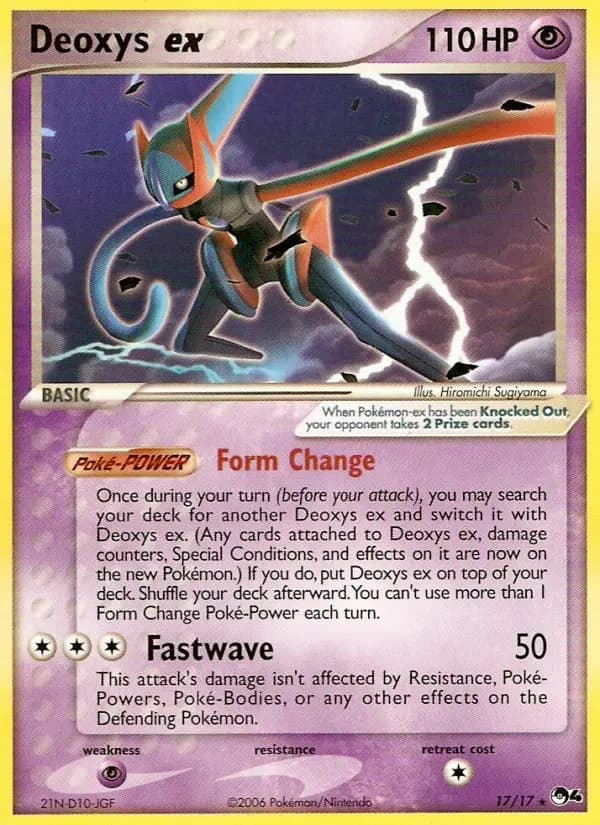 Deoxys ex - POP Series 4 Pokemon Card