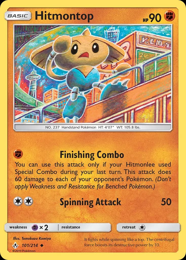 Hitmontop - Unbroken Bonds Pokemon Card