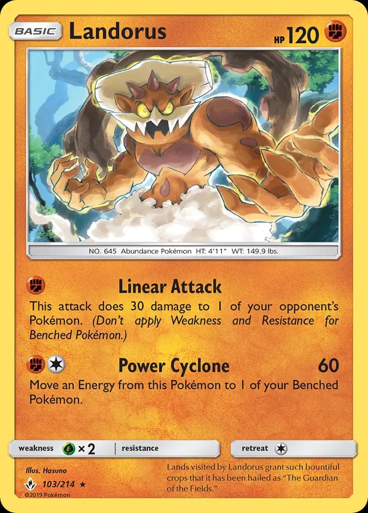Landorus - Unbroken Bonds Pokemon Card