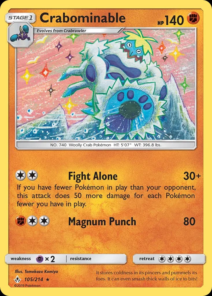 Crabominable - Unbroken Bonds Pokemon Card