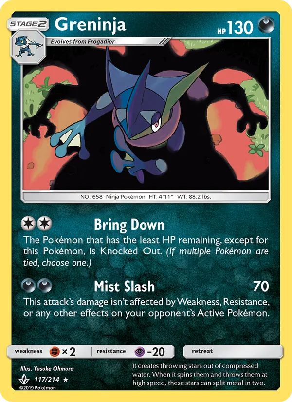 Greninja - Unbroken Bonds Pokemon Card