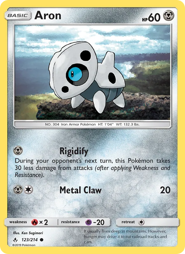 Aron - Unbroken Bonds Pokemon Card