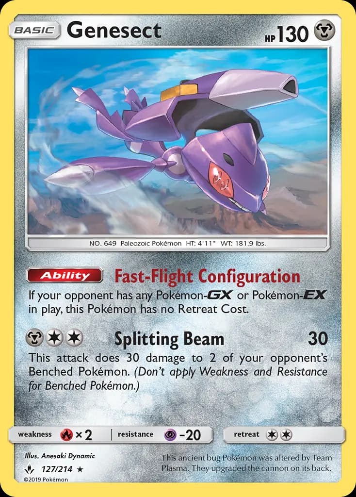 Genesect - Unbroken Bonds Pokemon Card