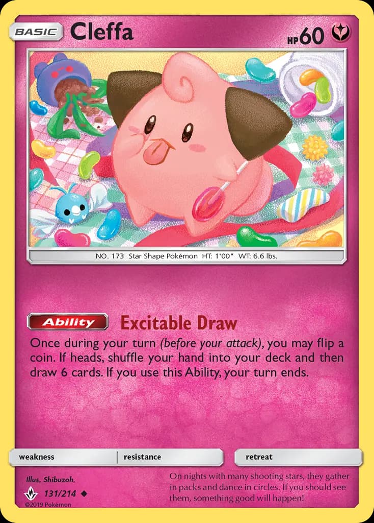 Cleffa - Unbroken Bonds Pokemon Card