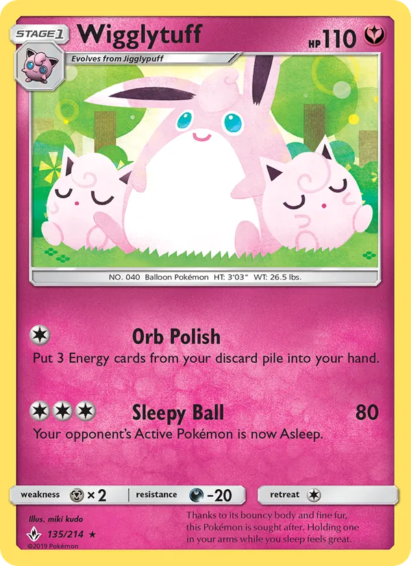 Wigglytuff - Unbroken Bonds Pokemon Card