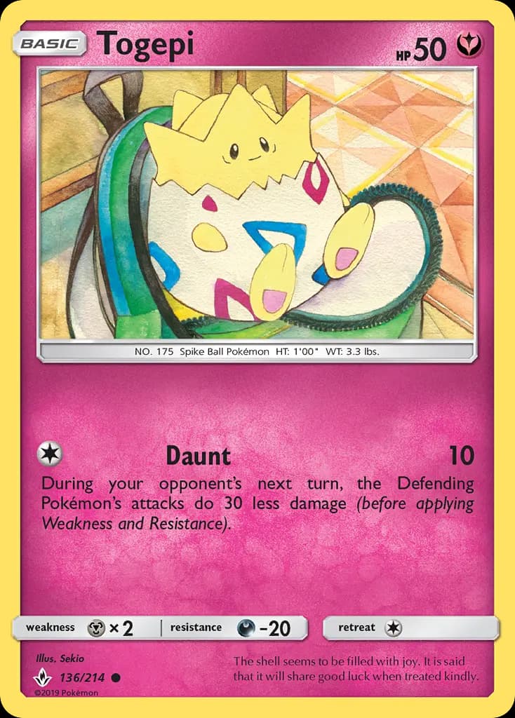 Togepi - Unbroken Bonds Pokemon Card