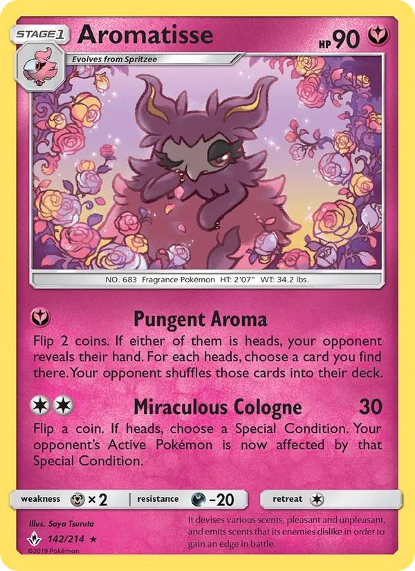 Aromatisse - Unbroken Bonds Pokemon Card