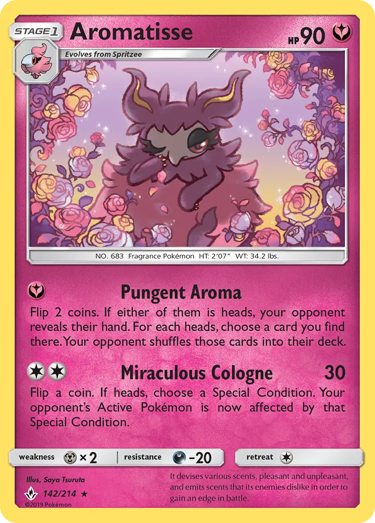 Aromatisse - Unbroken Bonds Pokemon Card