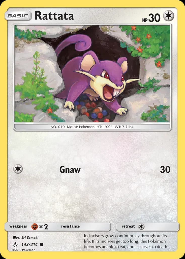 Rattata - Unbroken Bonds Pokemon Card