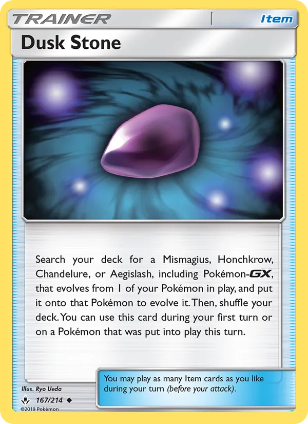Dusk Stone - Unbroken Bonds Pokemon Card
