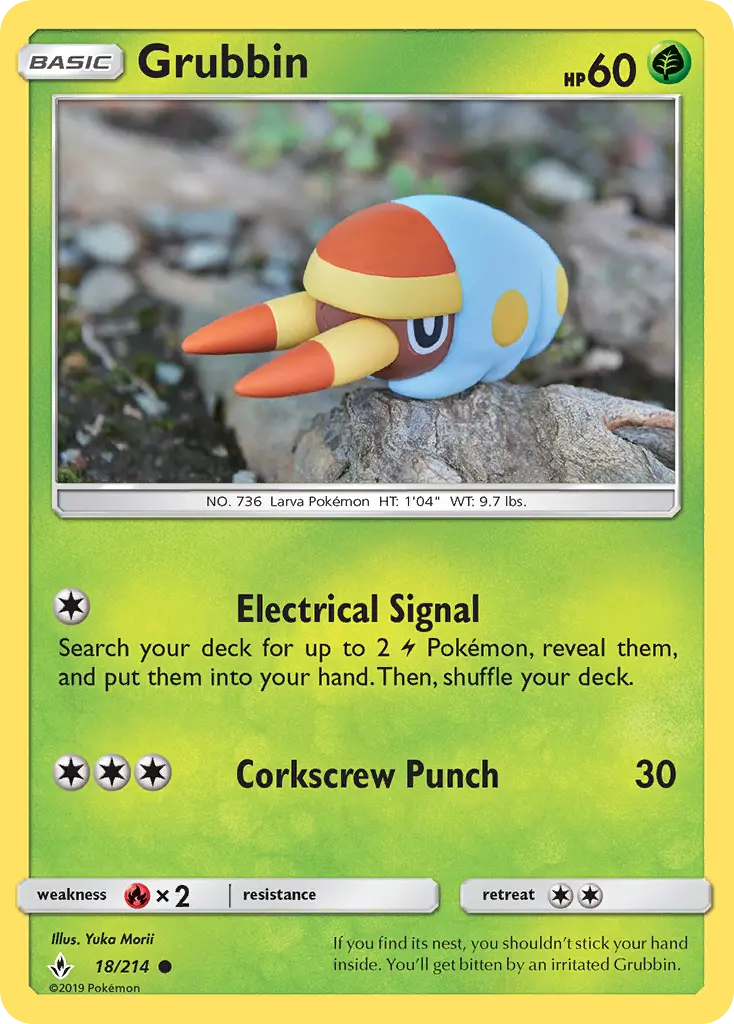Grubbin - Unbroken Bonds Pokemon Card