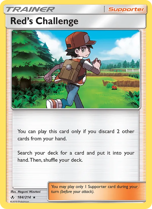 Red’s Challenge - Unbroken Bonds Pokemon Card