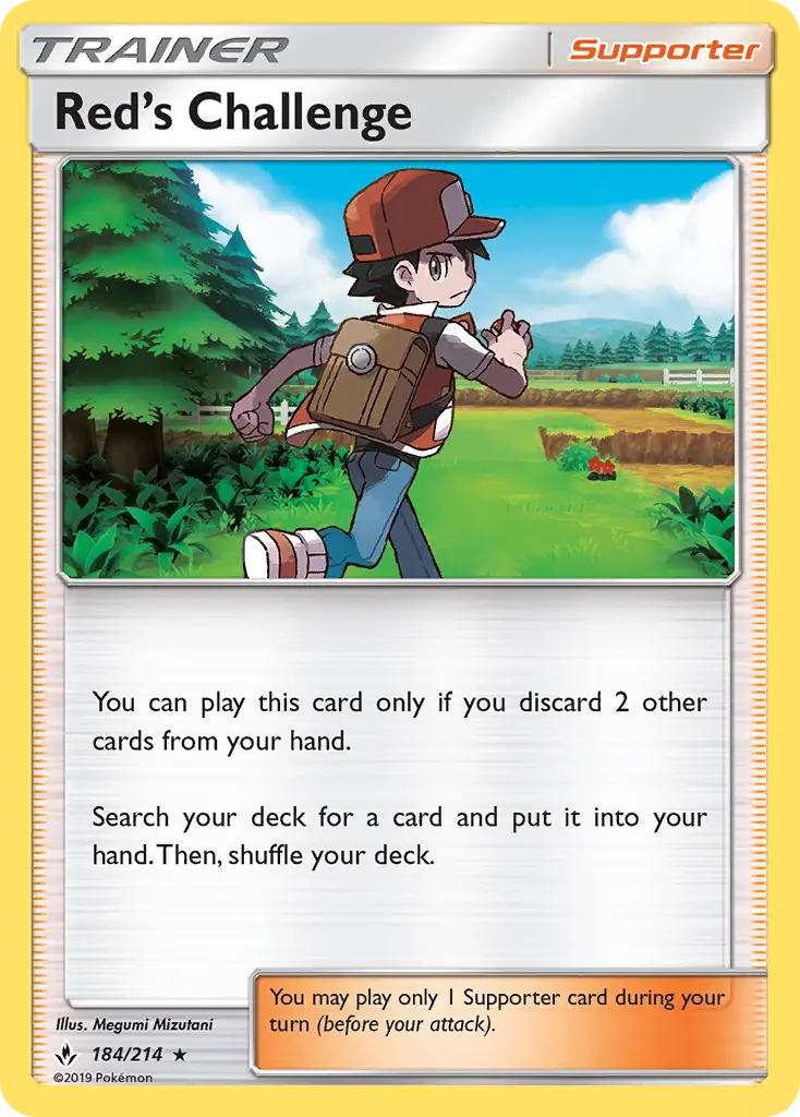 Red’s Challenge - Unbroken Bonds Pokemon Card