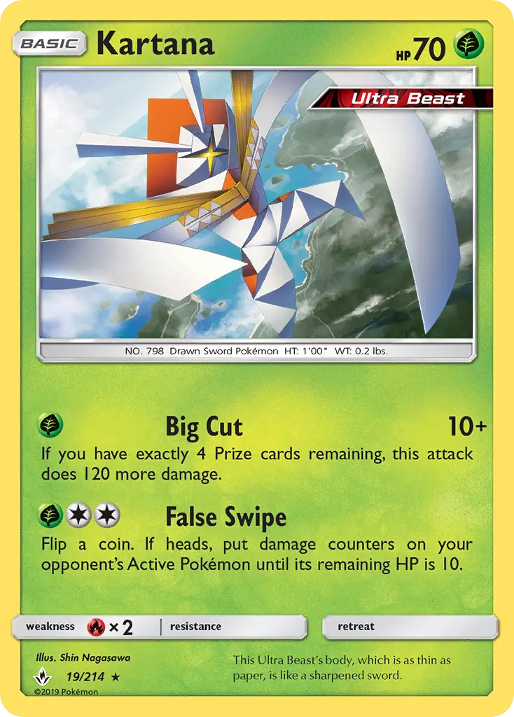 Kartana - Unbroken Bonds Pokemon Card