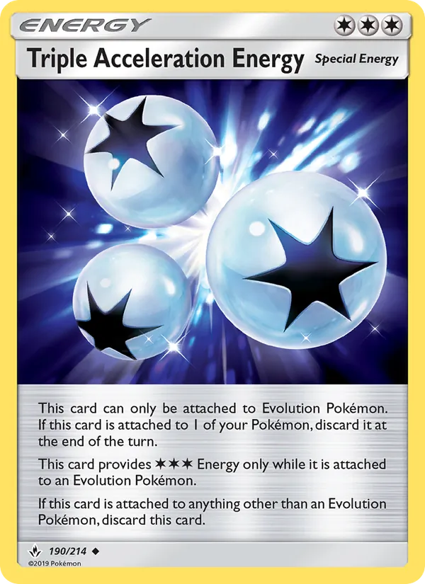 Triple Acceleration Energy - Unbroken Bonds Pokemon Card
