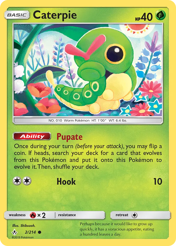 Caterpie - Unbroken Bonds Pokemon Card