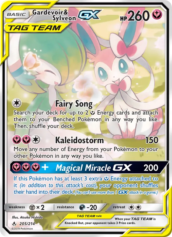 Gardevoir & Sylveon GX - Unbroken Bonds Pokemon Card