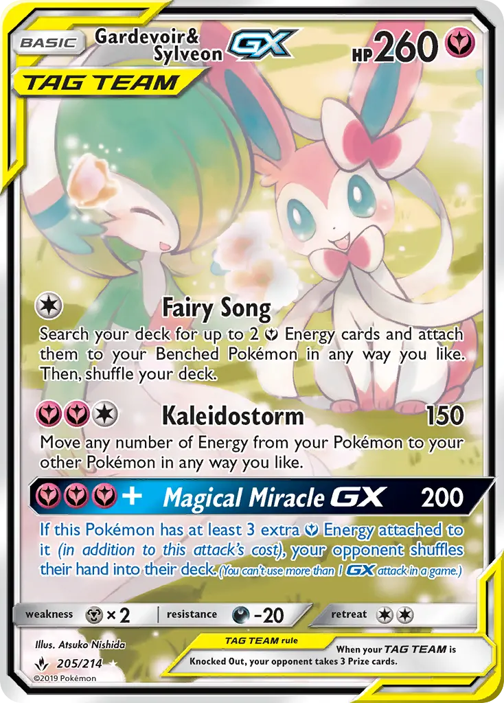 Gardevoir & Sylveon GX - Unbroken Bonds Pokemon Card