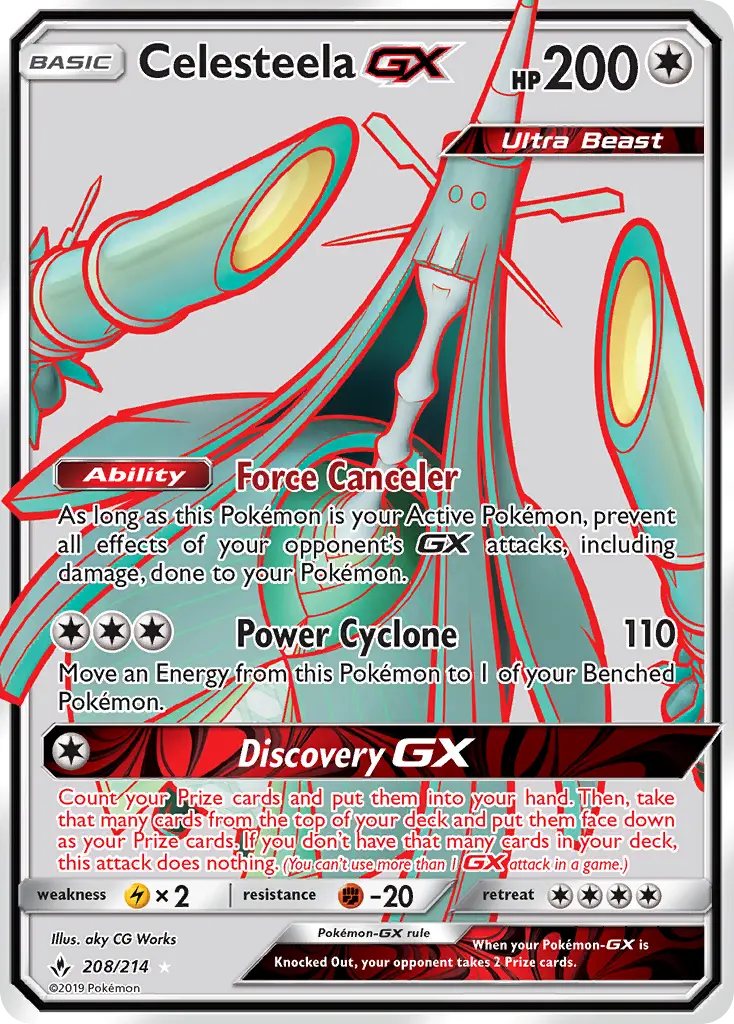 Celesteela GX - Unbroken Bonds Pokemon Card