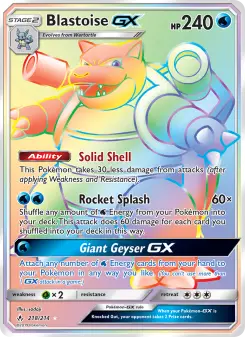 Blastoise GX - Unbroken Bonds