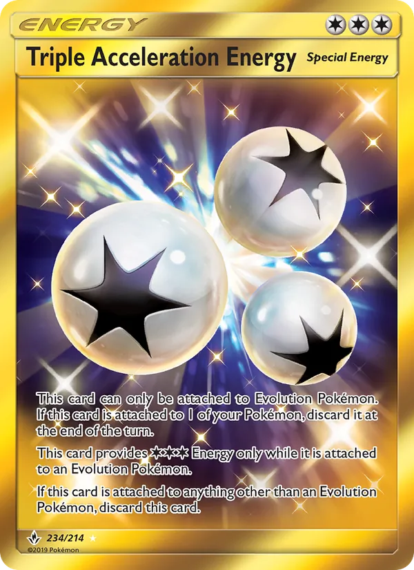 Triple Acceleration Energy - Unbroken Bonds Pokemon Card