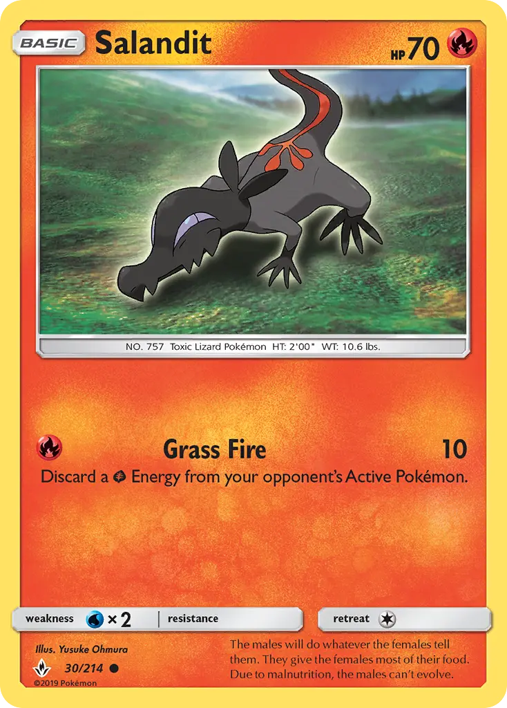 Salandit - Unbroken Bonds Pokemon Card