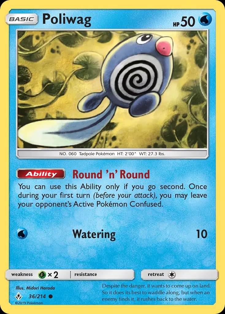 Poliwag - Unbroken Bonds Pokemon Card