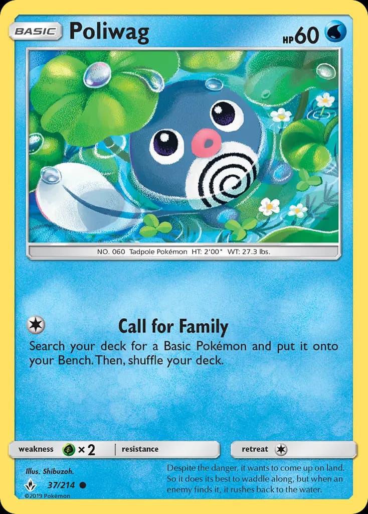 Poliwag - Unbroken Bonds Pokemon Card