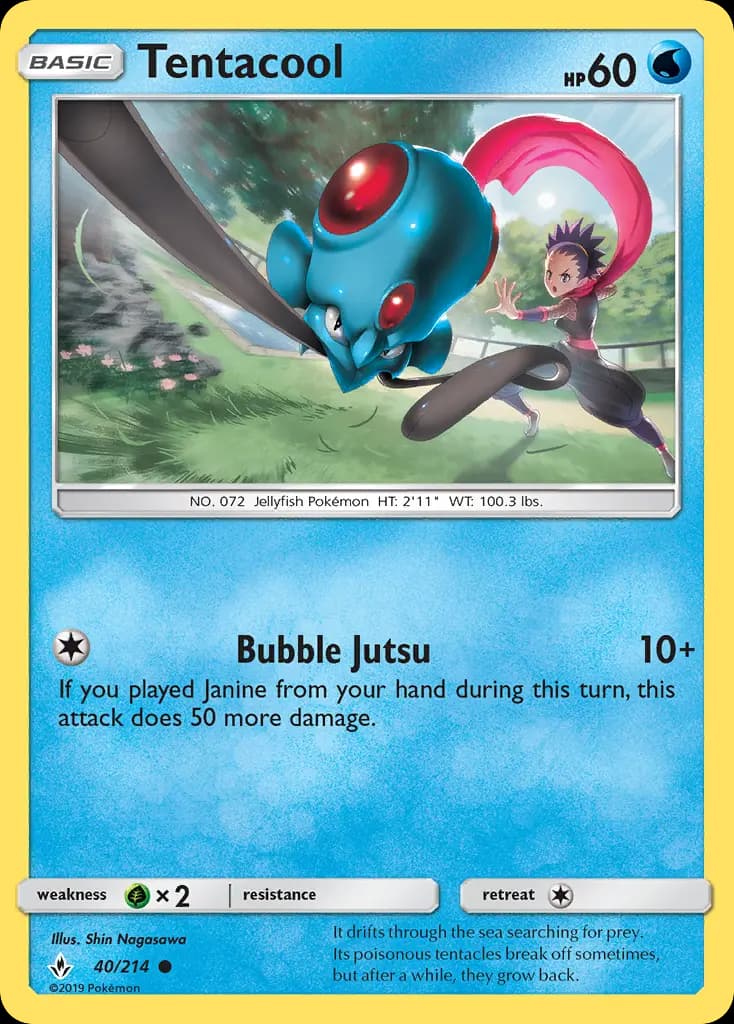 Tentacool - Unbroken Bonds Pokemon Card