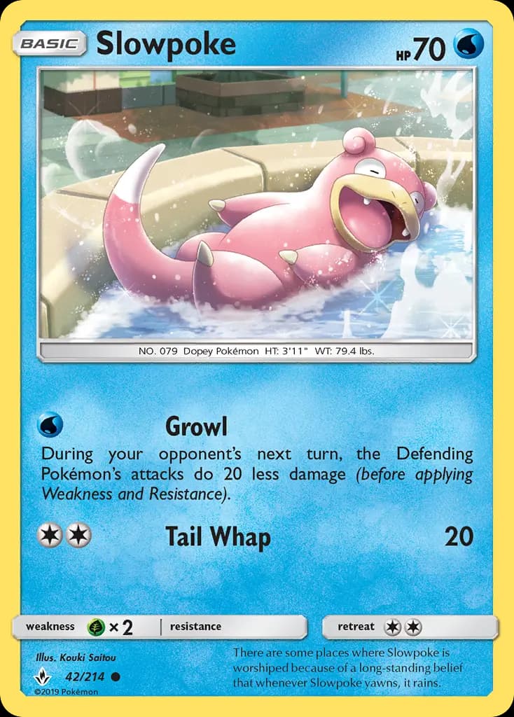 Slowpoke - Unbroken Bonds Pokemon Card