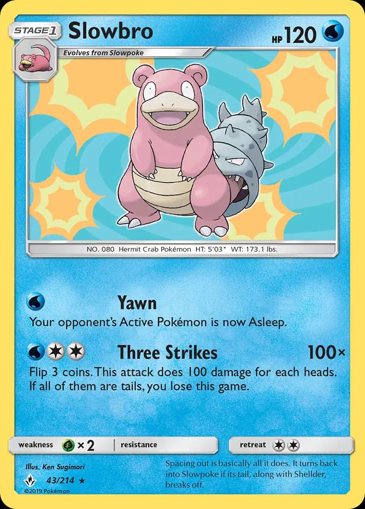 Slowbro - Unbroken Bonds Pokemon Card