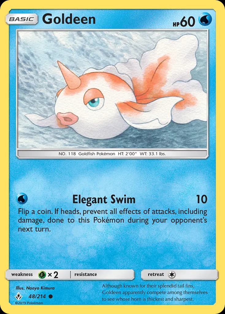 Goldeen - Unbroken Bonds Pokemon Card