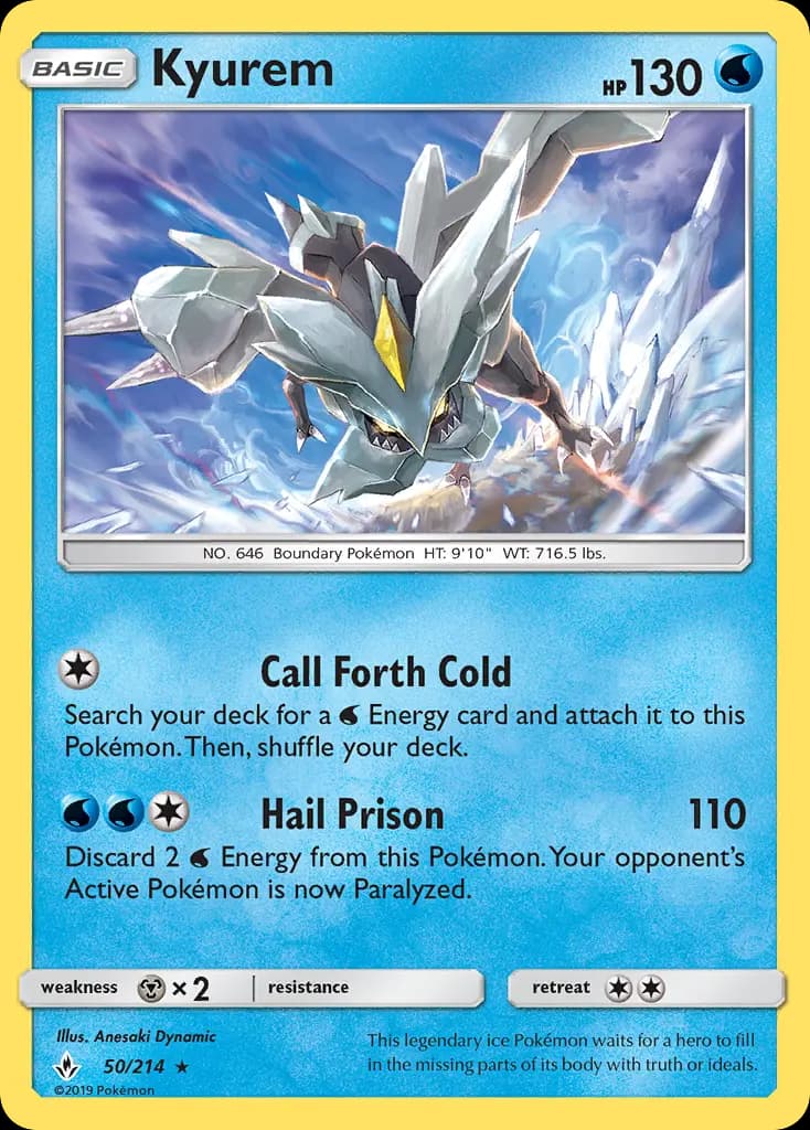 Kyurem - Unbroken Bonds Pokemon Card
