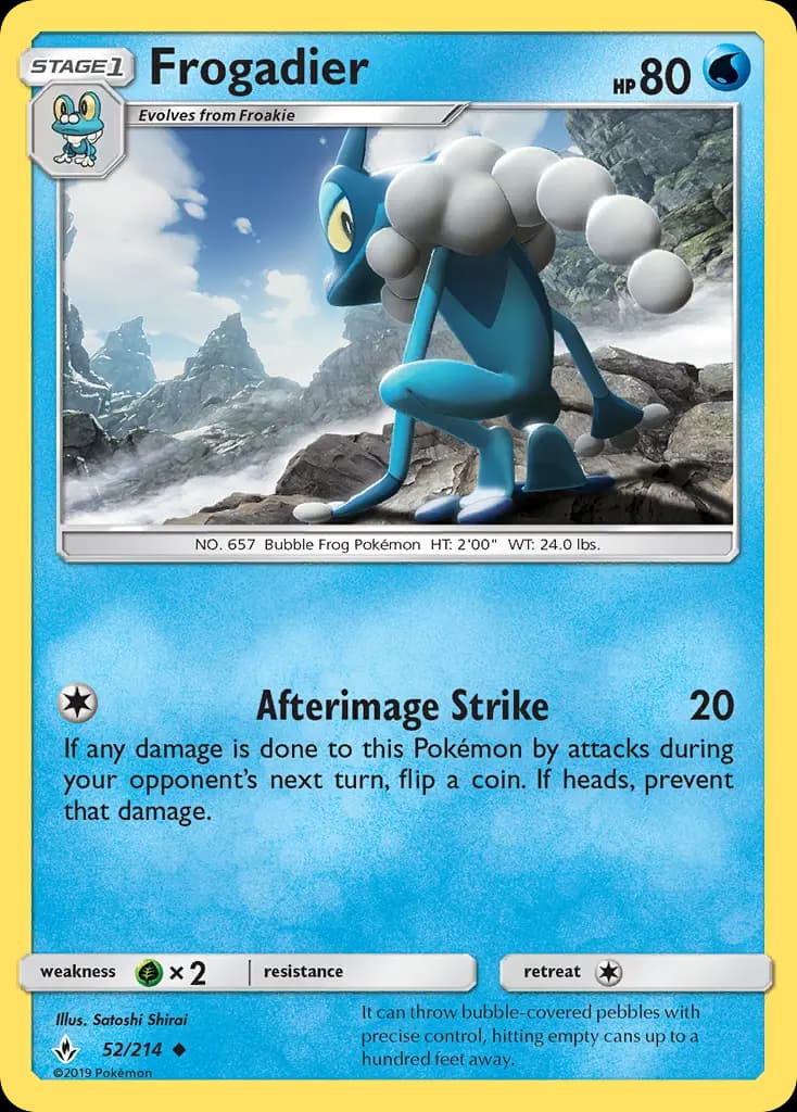 Frogadier - Unbroken Bonds Pokemon Card