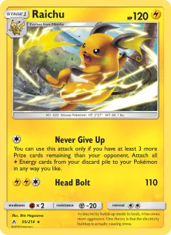 Raichu - Unbroken Bonds