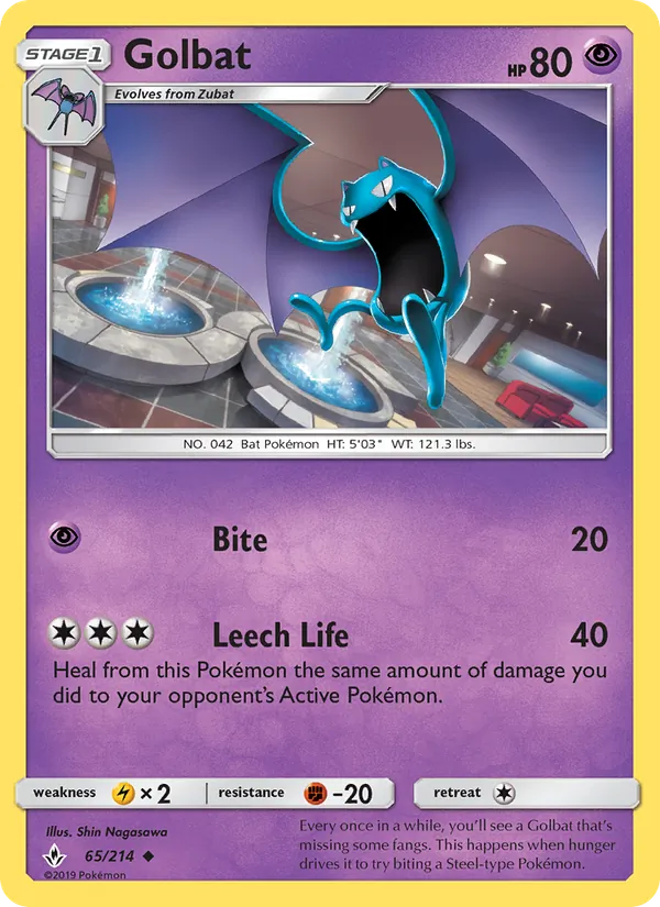 Golbat - Unbroken Bonds Pokemon Card