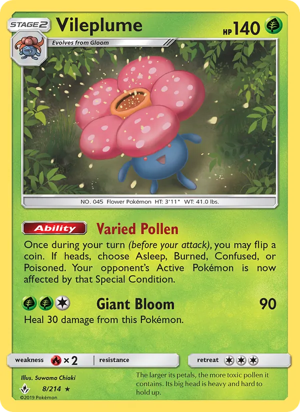 Vileplume - Unbroken Bonds Pokemon Card