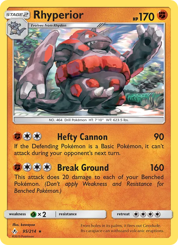 Rhyperior - Unbroken Bonds Pokemon Card