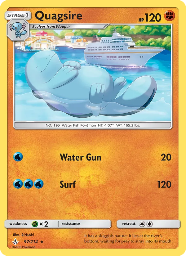 Quagsire - Unbroken Bonds Pokemon Card