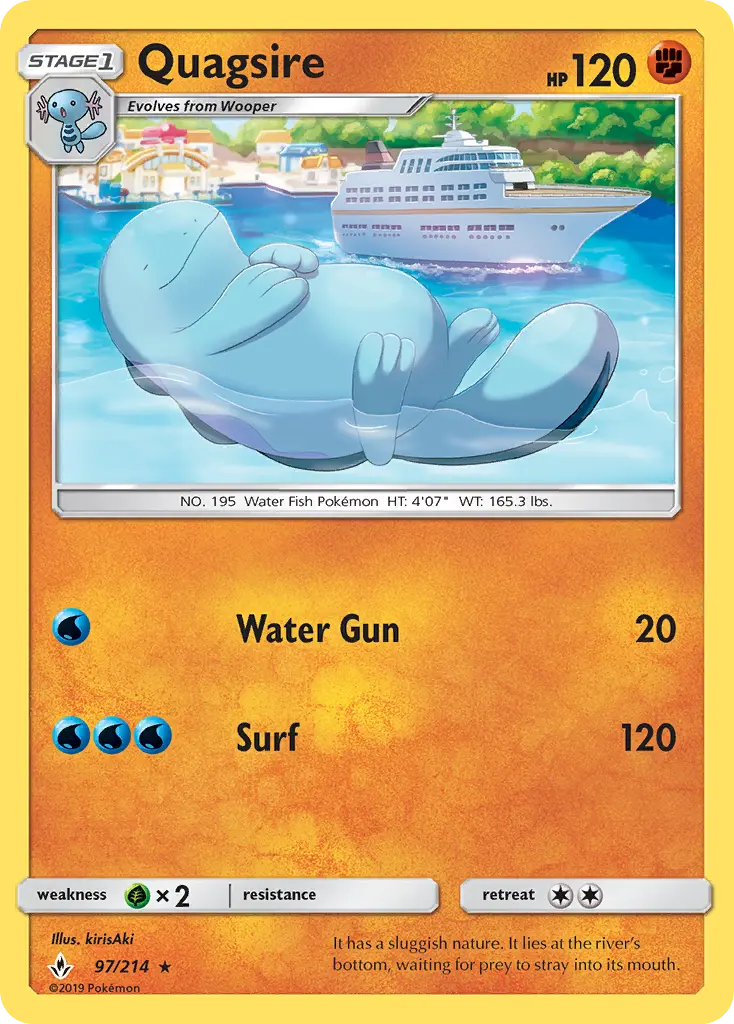 Quagsire - Unbroken Bonds Pokemon Card