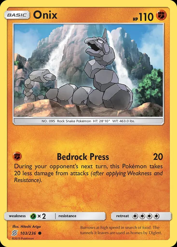 Onix - Unified Minds Pokemon Card