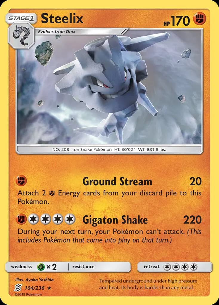 Steelix - Unified Minds Pokemon Card